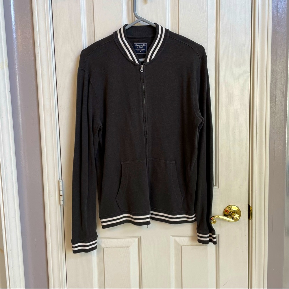 Men’s Abercrombie & Fitch Gray Medium Zip Up Jacket